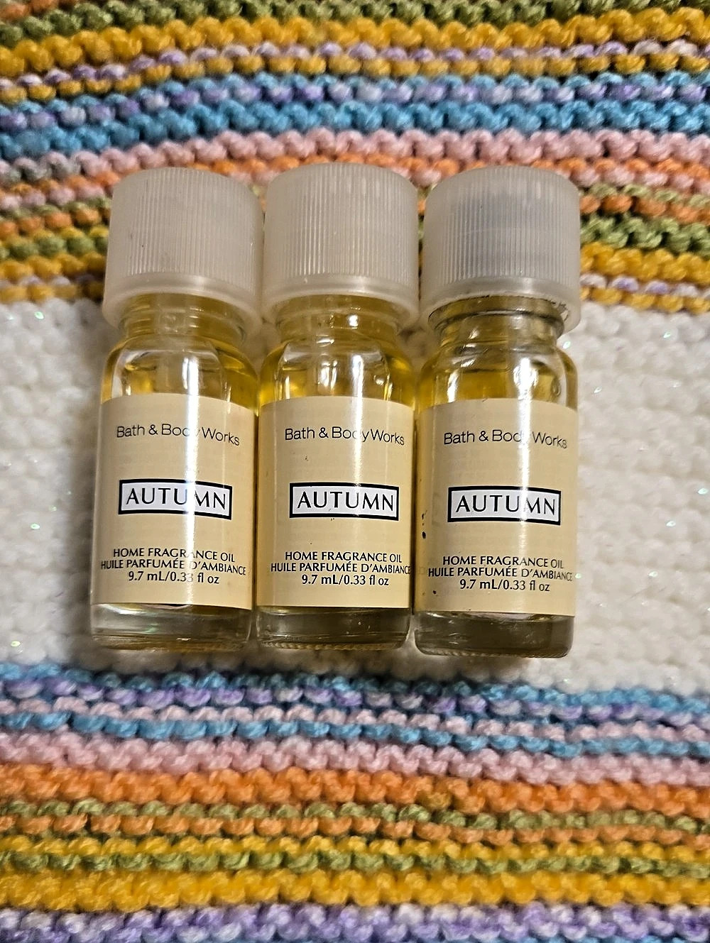 Bath & Body Works Autumn Home Fragrance Oil Set of 3 Discontinued Deadstock